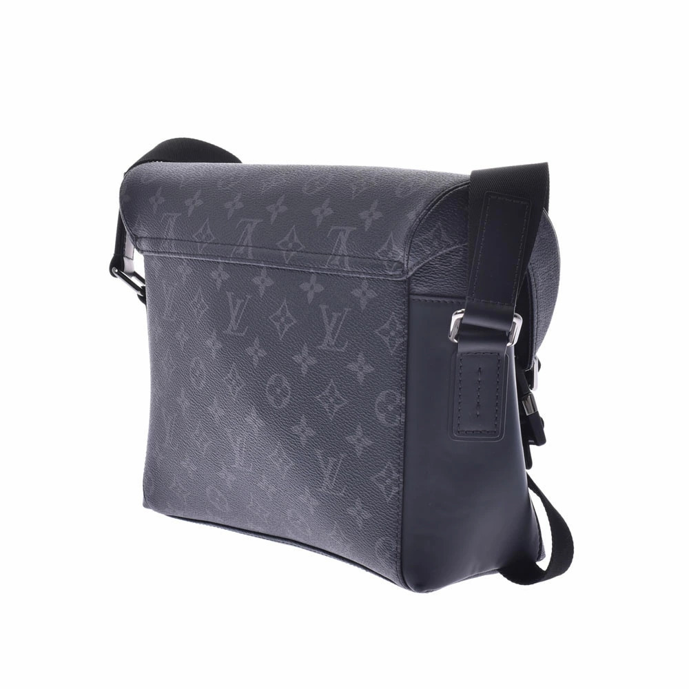 LOUIS VUITTON Monogram Eclipse Black Messenger Voyage Black Gray Shoulder Bag - Picture 2 of 11